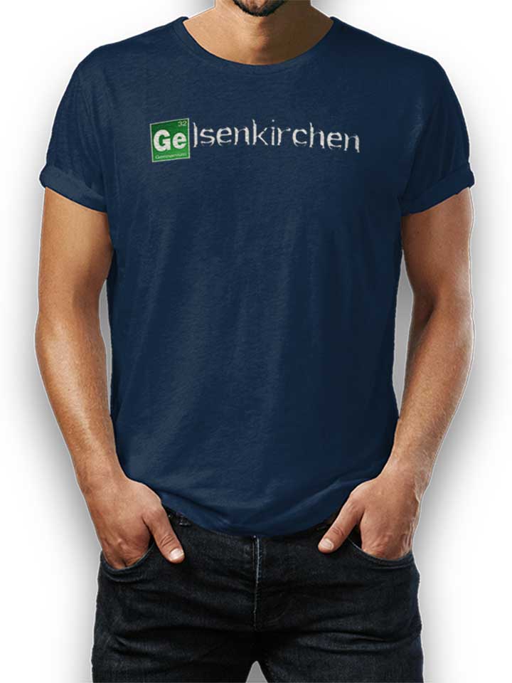 Gelsenkirchen Kinder T-Shirt dunkelblau 110 / 116