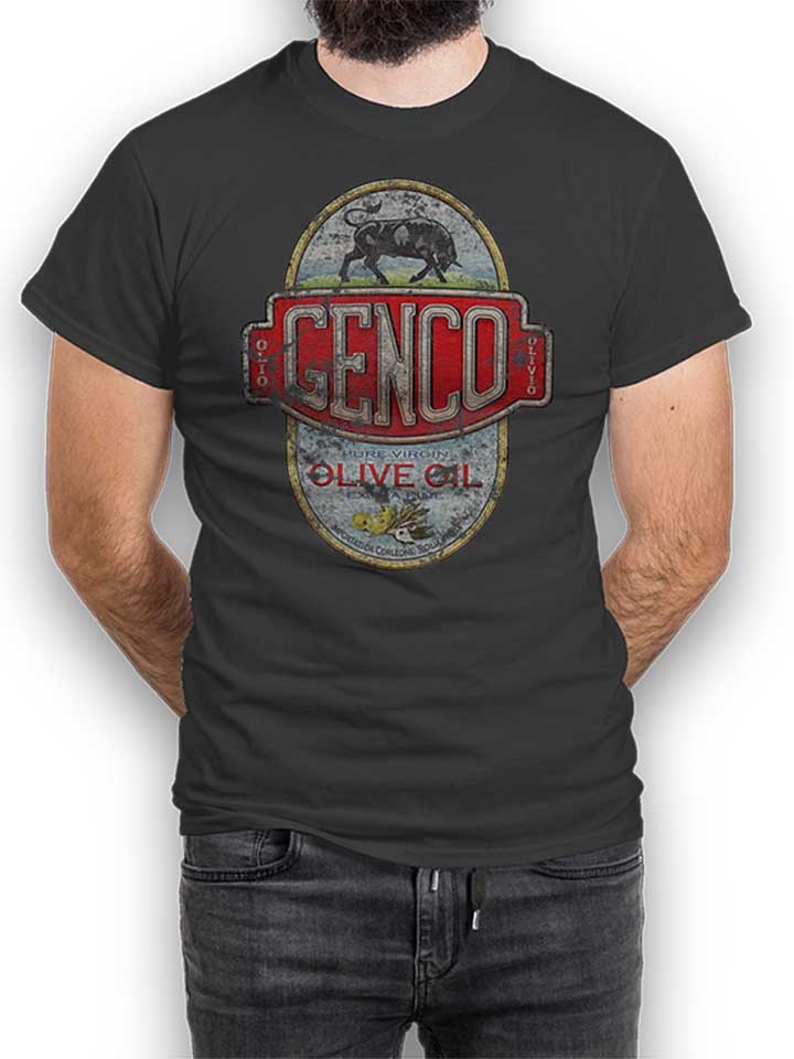 Genco Oil Company Camiseta gris-oscuro L