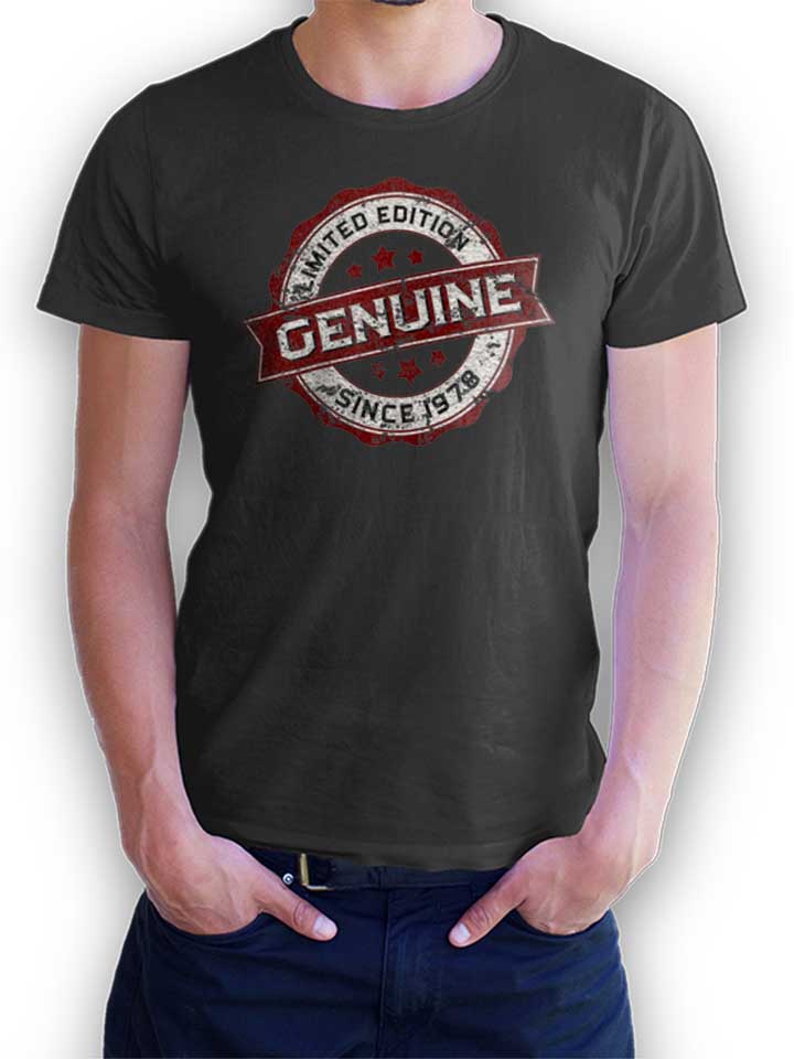 genuine-since-1978-t-shirt dunkelgrau 1