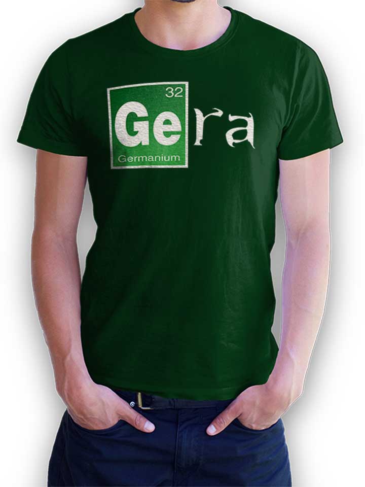 Gera T-Shirt verde-scuro L