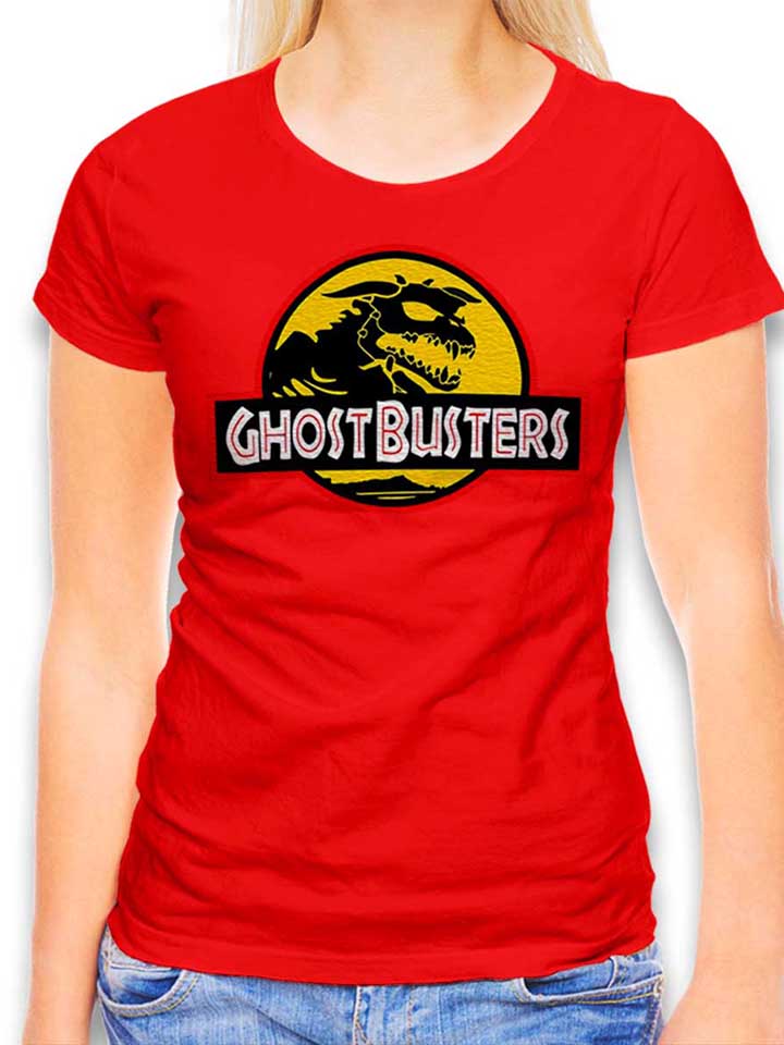 Ghostbusters Gremlins Park Camiseta Mujer rojo L