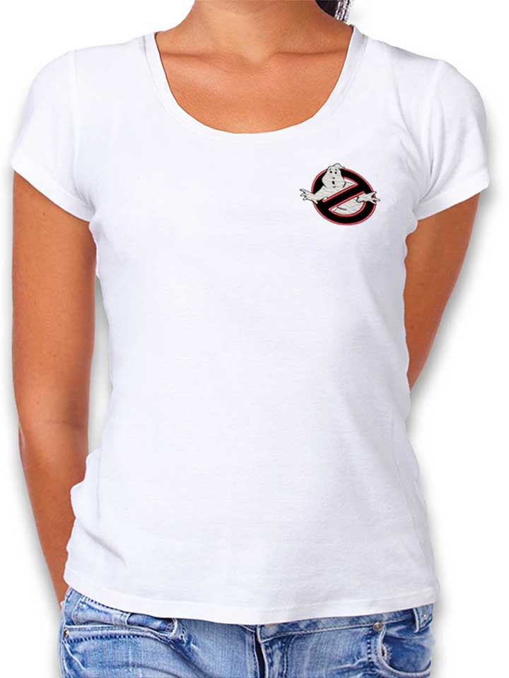 Ghostbusters Logo Neon Chest Print Damen T-Shirt weiss L