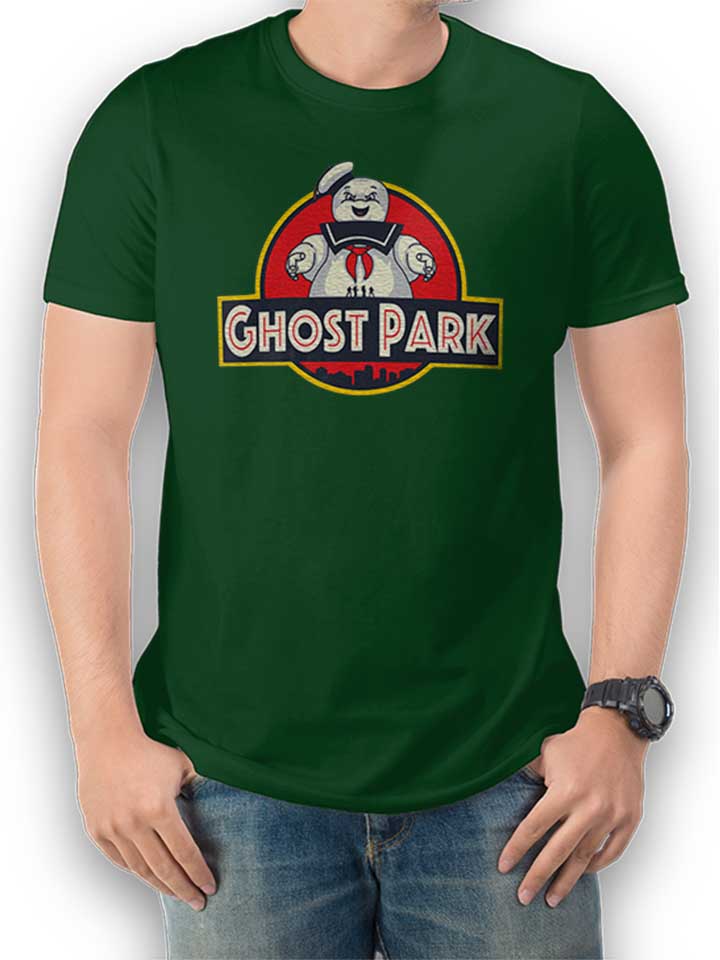 ghostbusters-marshmallow-park-t-shirt dunkelgruen 1