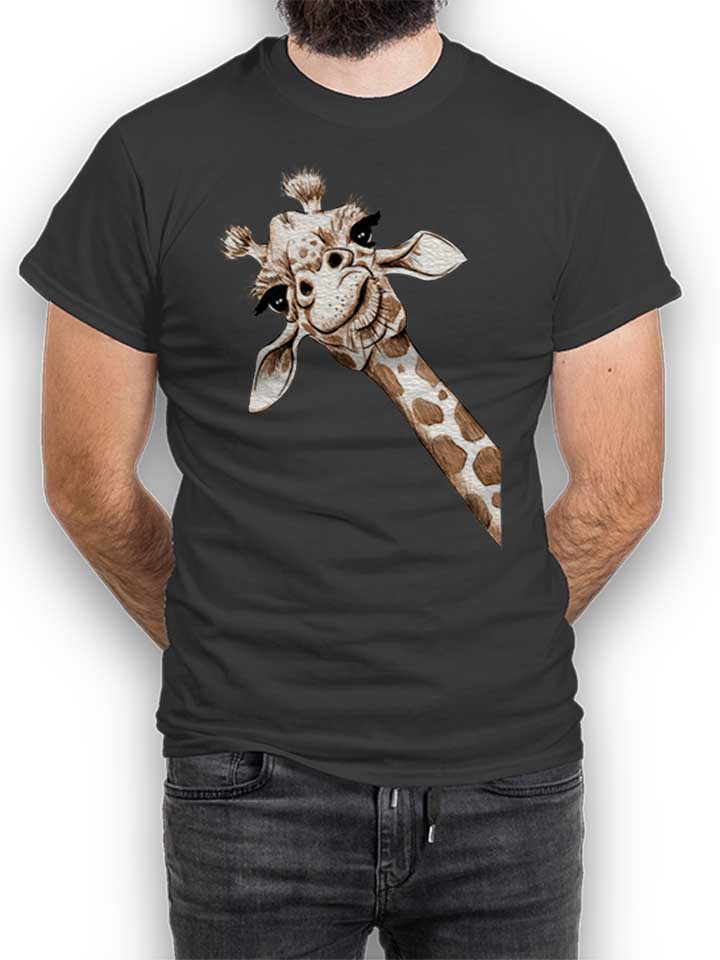 giraffe-t-shirt dunkelgrau 1
