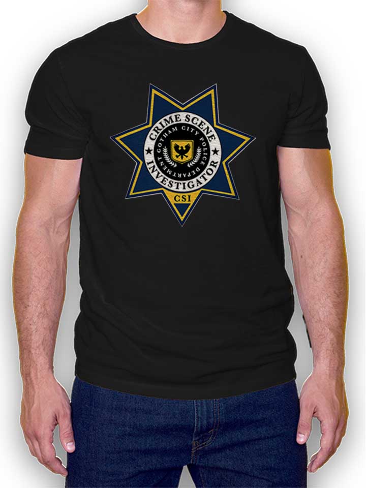 Gotham City Police Csi T-Shirt noir L