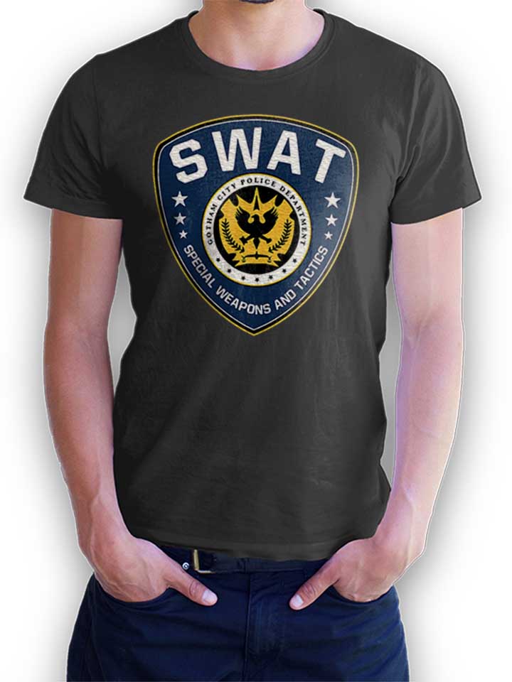 Gotham City Police Swat T-Shirt gris-fonc L