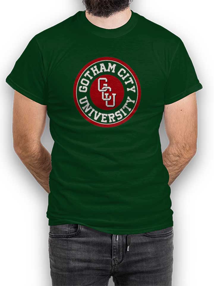Gotham City University Camiseta verde-oscuro L