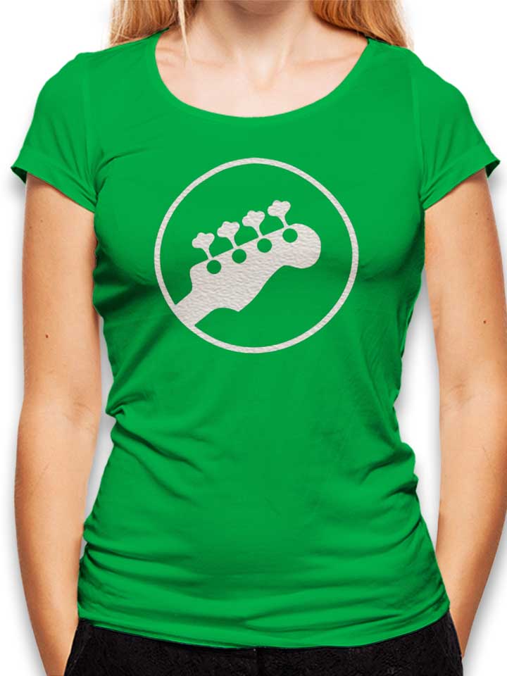 Guitar Logo T-Shirt Donna verde L