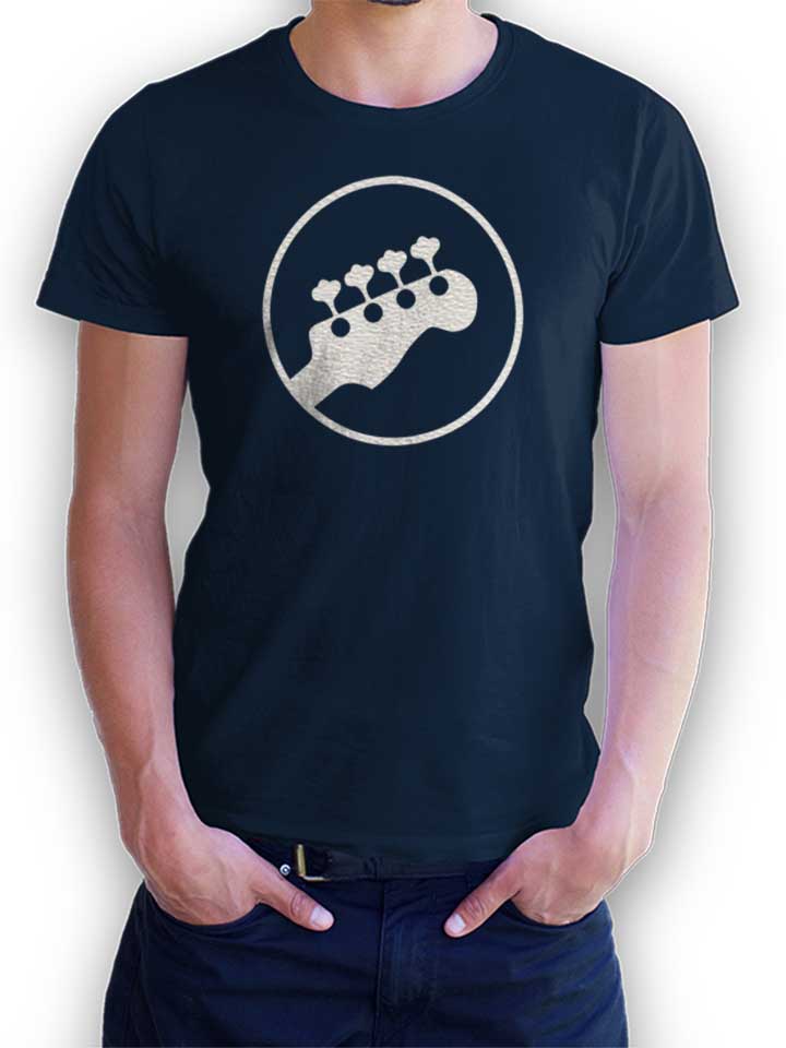 Guitar Logo T-Shirt navy L