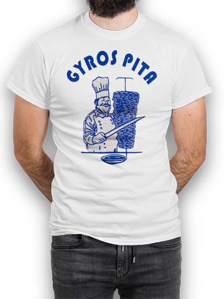 Gyros Pita Camiseta blanco L