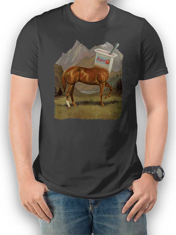 Half Horse Half Yogurt T-Shirt dunkelgrau L