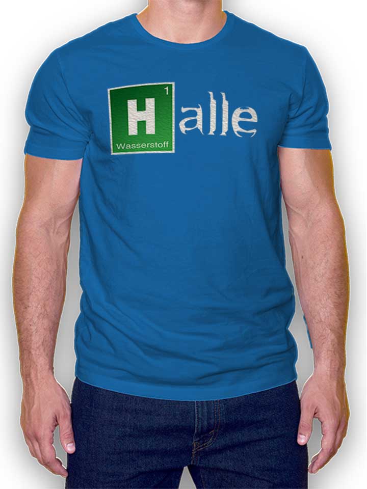 Halle T-Shirt bleu-roi L