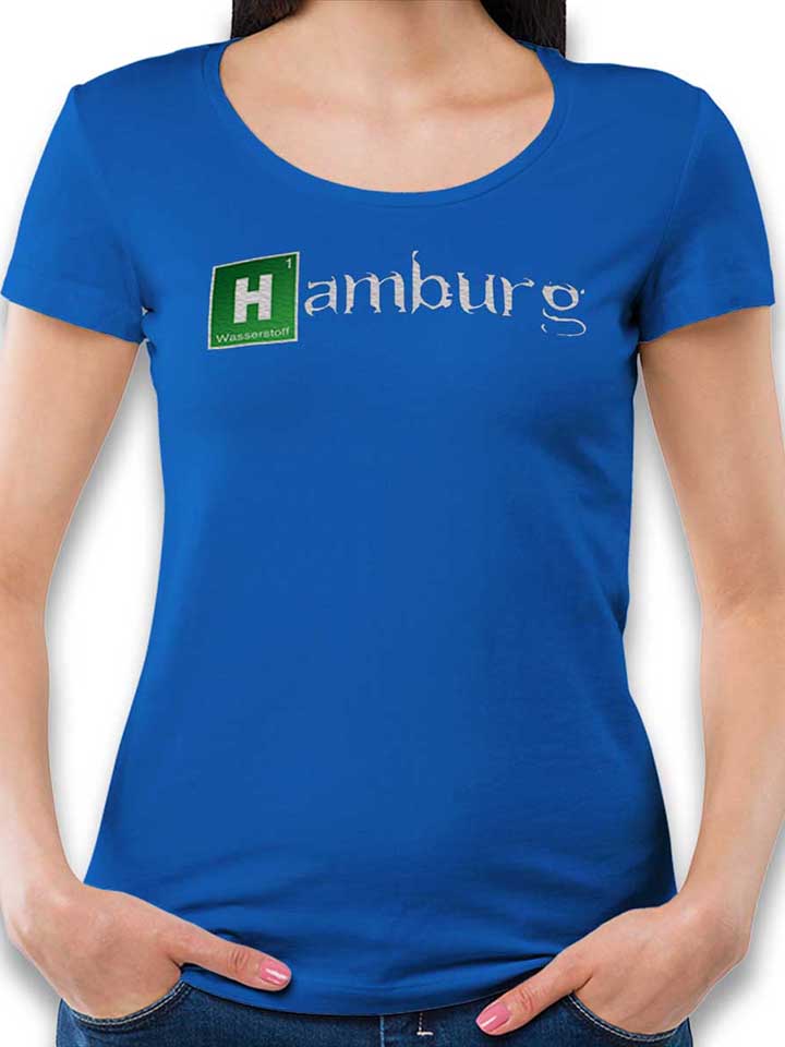 Hamburg T-Shirt Donna blu-royal L