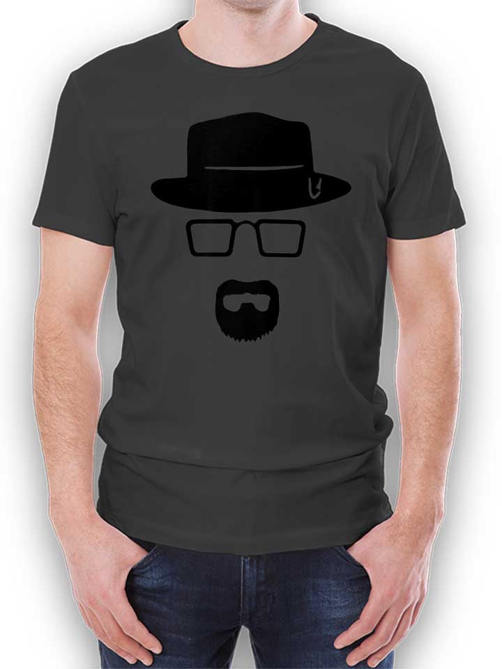 Heisenberg Schablone T-Shirt gris-fonc L