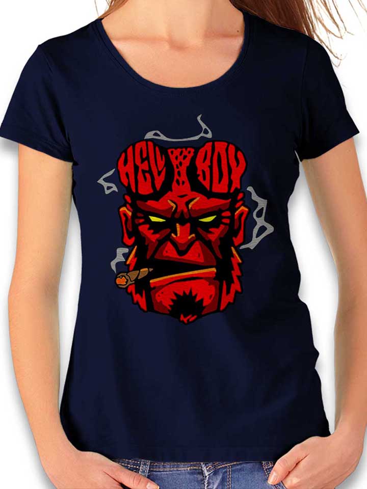 Hellboy T-Shirt Donna blu-oltemare XL