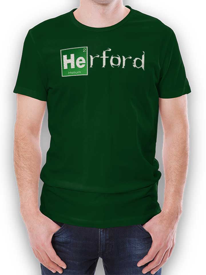 Herford Camiseta verde-oscuro L