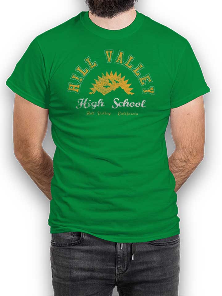 Hill Valley High School T-Shirt verde-green L