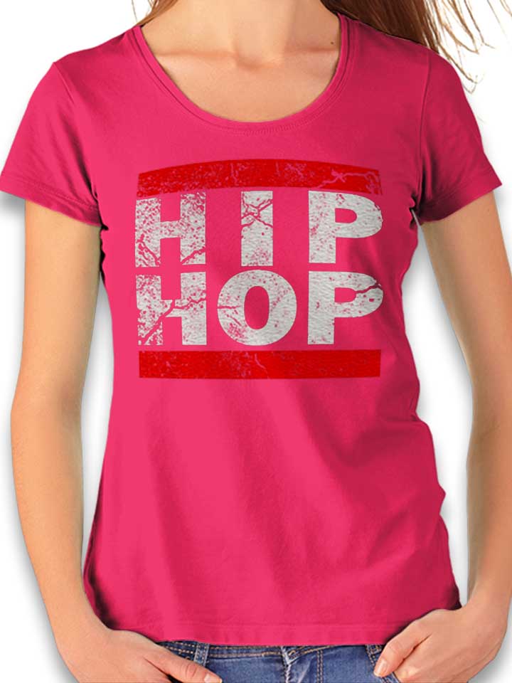 Hip Hop Vintage T-Shirt Femme fuchsia L