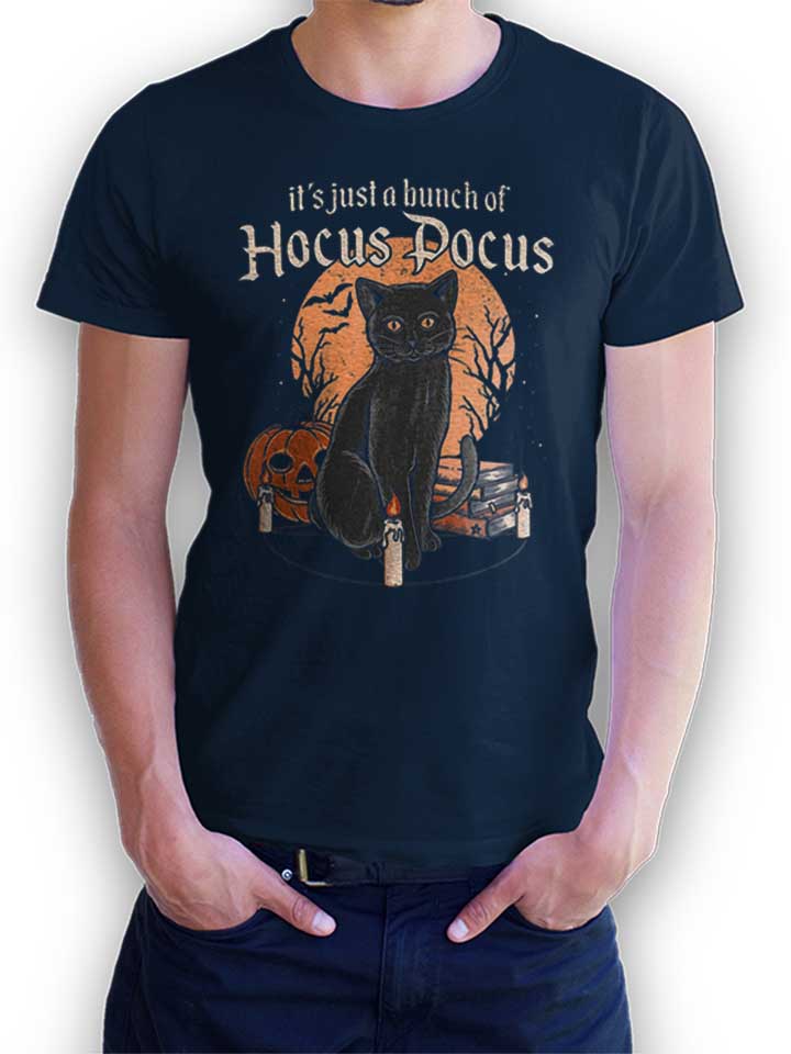 Hocus Pocus Cat T-Shirt bleu-marine L