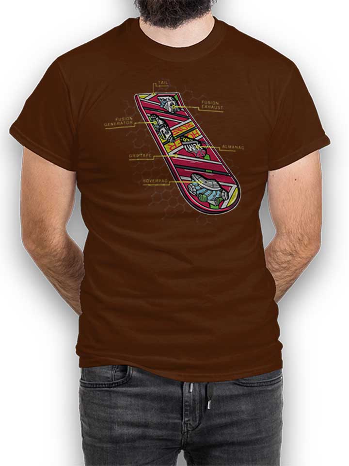 Hoverboard Anatomy T-Shirt marron M