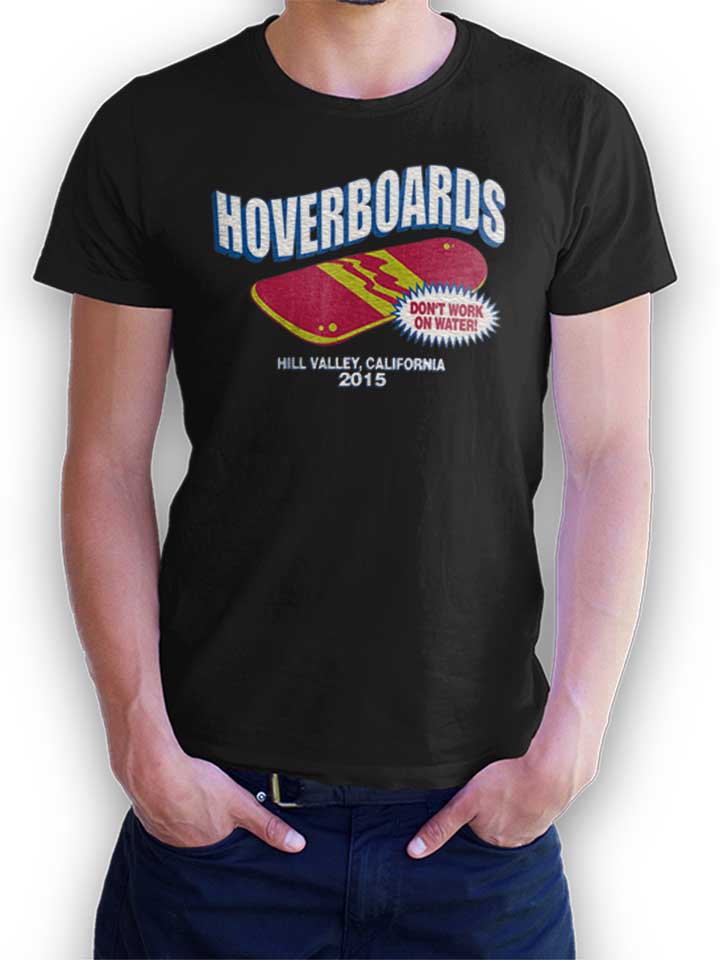 hoverboards-dont-work-on-water-t-shirt schwarz 1