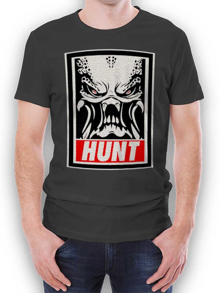 Hunter T-Shirt gris-fonc L