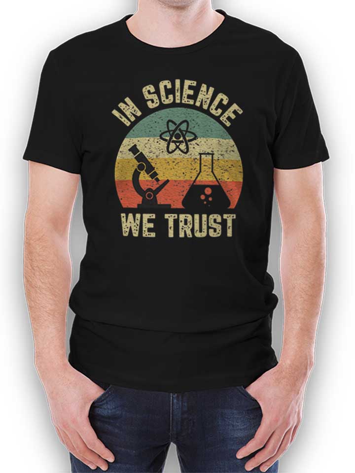 In Science We Trust Camiseta negro L