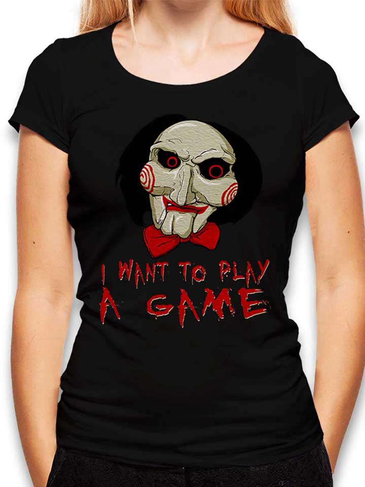 Jigsaw I Want To Play T-Shirt Femme noir L