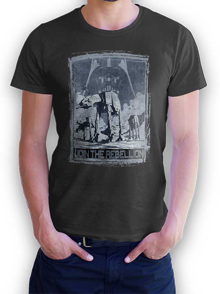 Join The Rebellion Camiseta gris-oscuro L