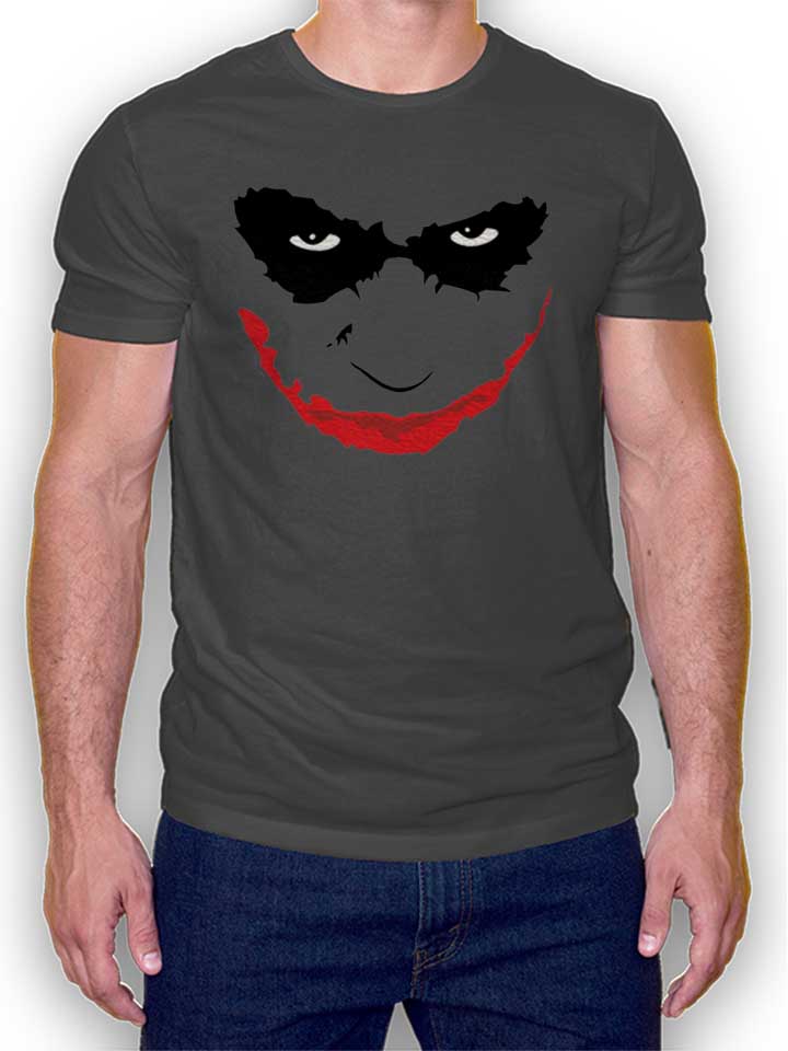 Joker Heath Ledger Camiseta gris-oscuro L