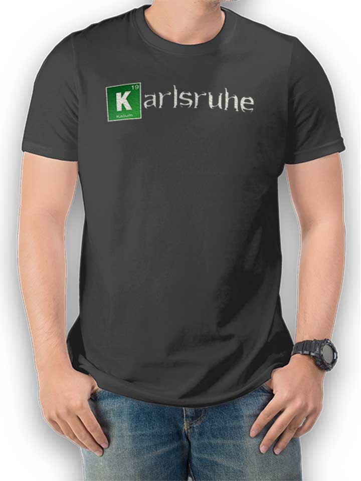 Karlsruhe T-Shirt gris-fonc L