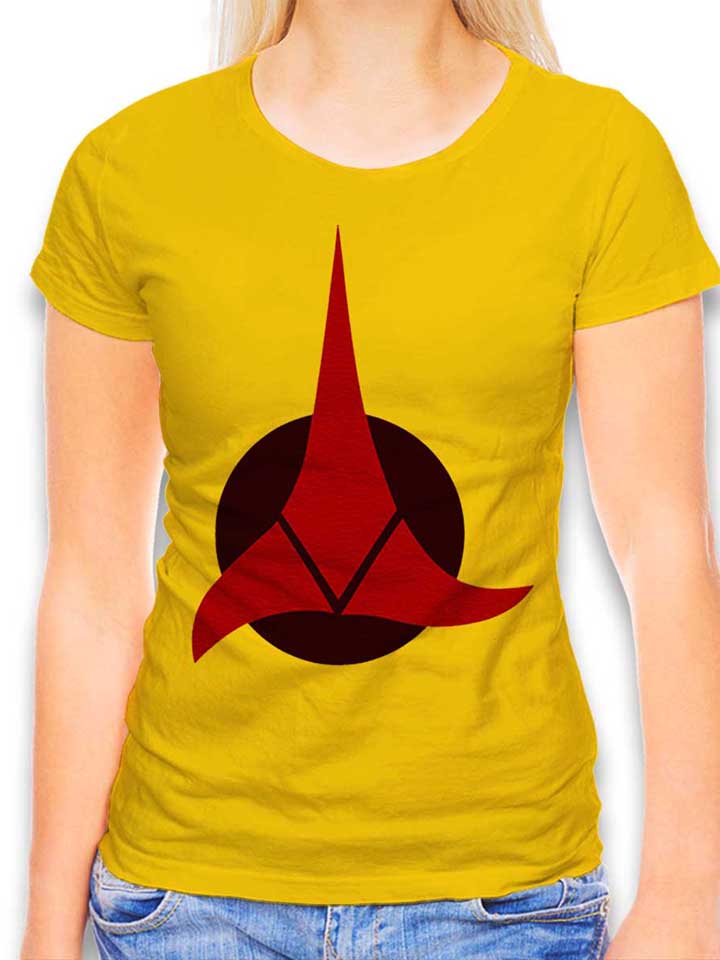 Klingon Empire Logo T-Shirt Donna giallo L