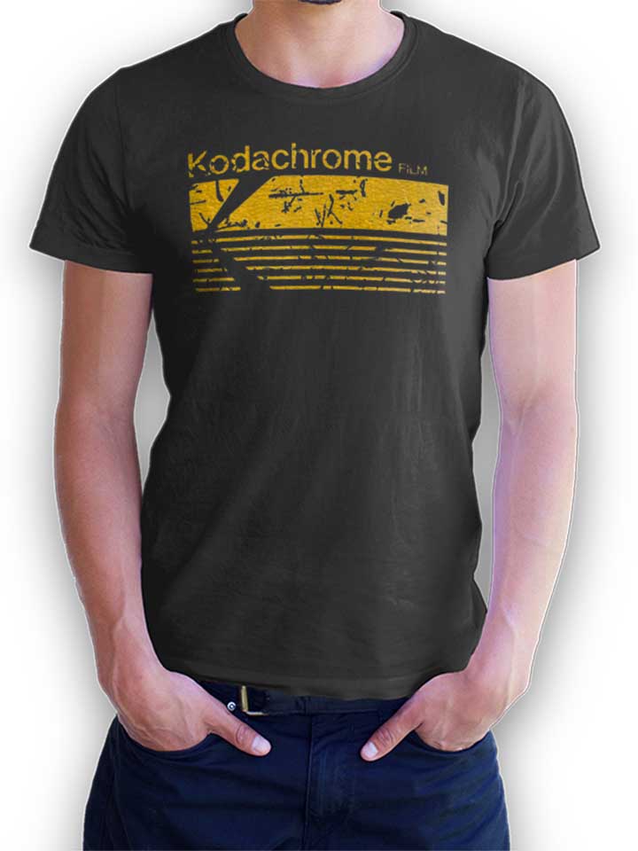 Kodachrome Film Vintage T-Shirt gris-fonc L