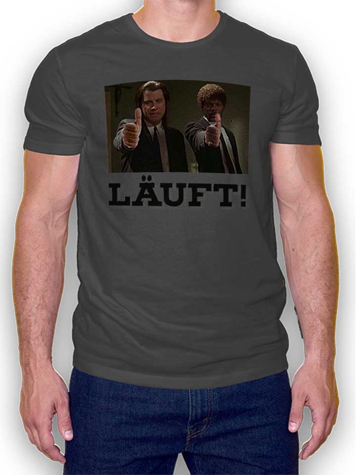 Laeuft 56 T-Shirt dark-gray L