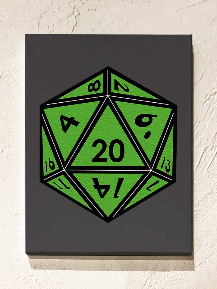 20-dice-green-leinwand dunkelgrau 1