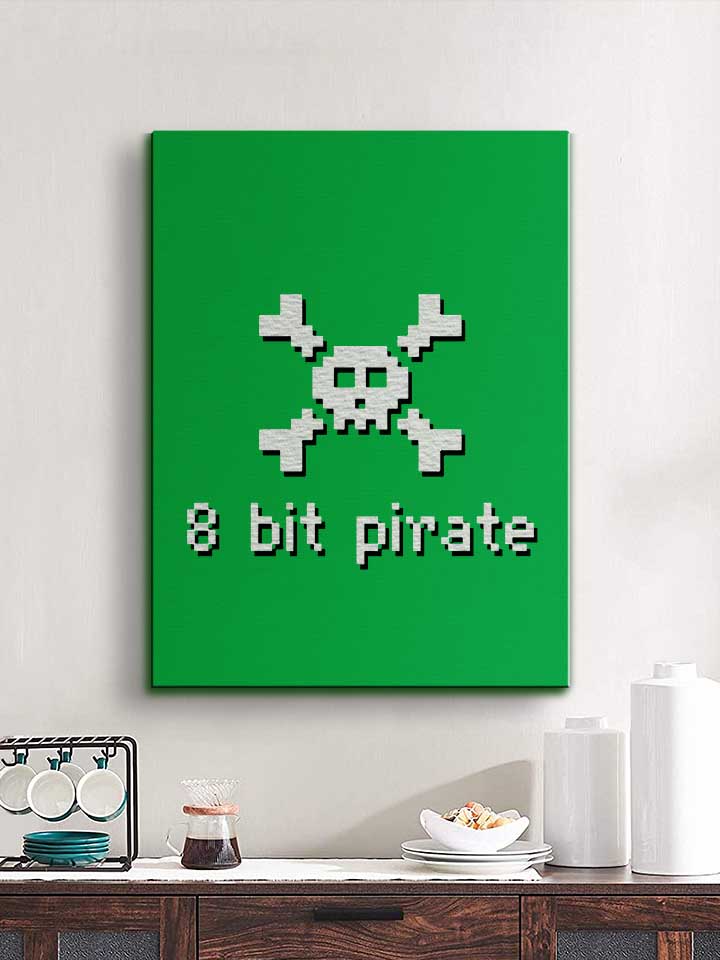 8-bit-pirate-leinwand gruen 2