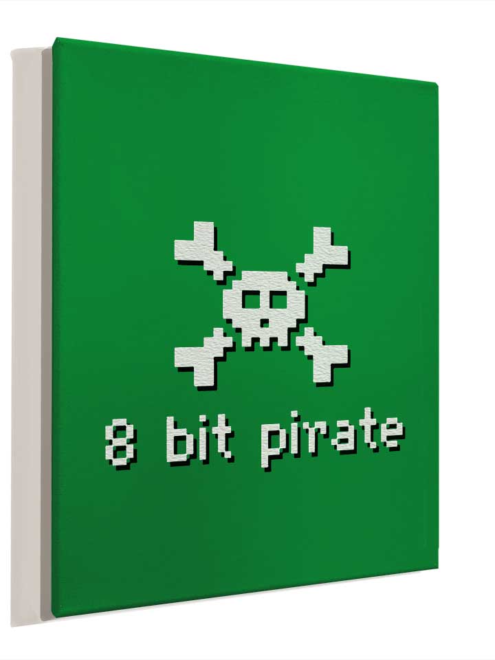 8-bit-pirate-leinwand gruen 4