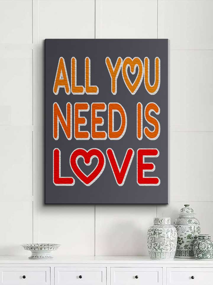 all-you-need-is-love-leinwand dunkelgrau 2