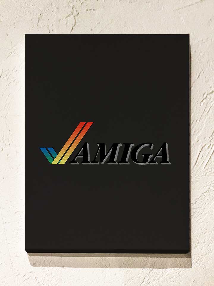 Amiga Leinwand schwarz 30x40 cm