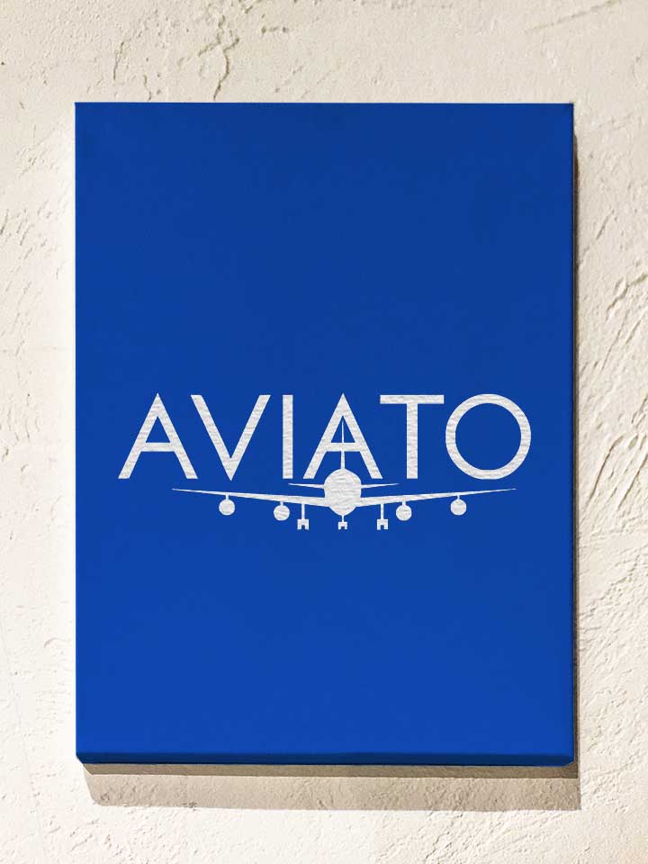 Aviato Logo 2 Leinwand royal 30x40 cm