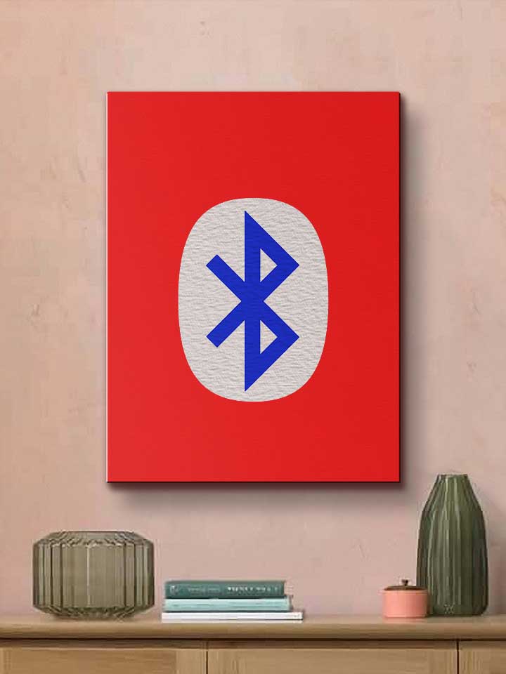 bluetooth-logo-leinwand rot 2
