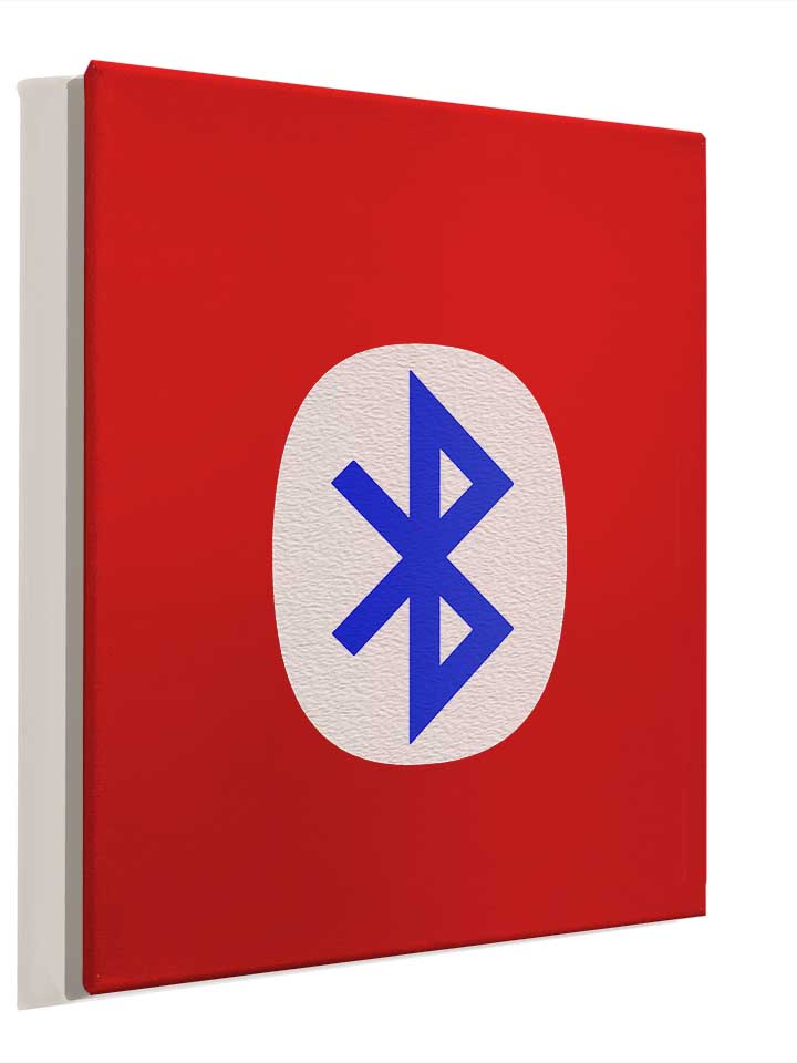 bluetooth-logo-leinwand rot 4