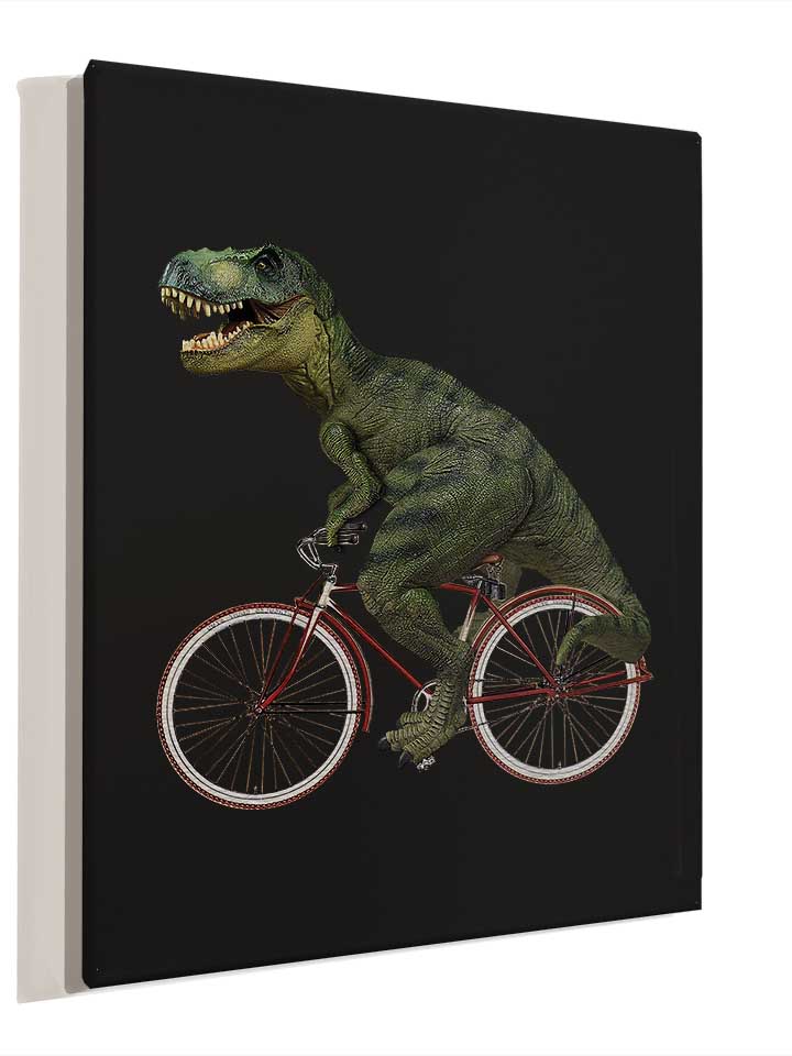 cycling-tyrannosaurus-rex-leinwand schwarz 4