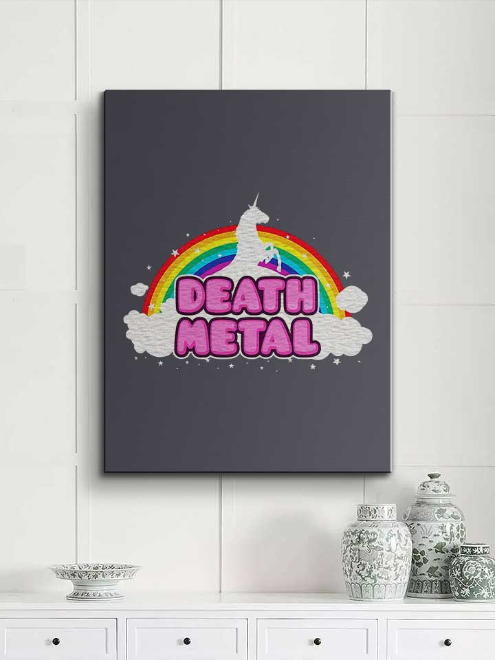 death-metal-unicorn-leinwand dunkelgrau 2