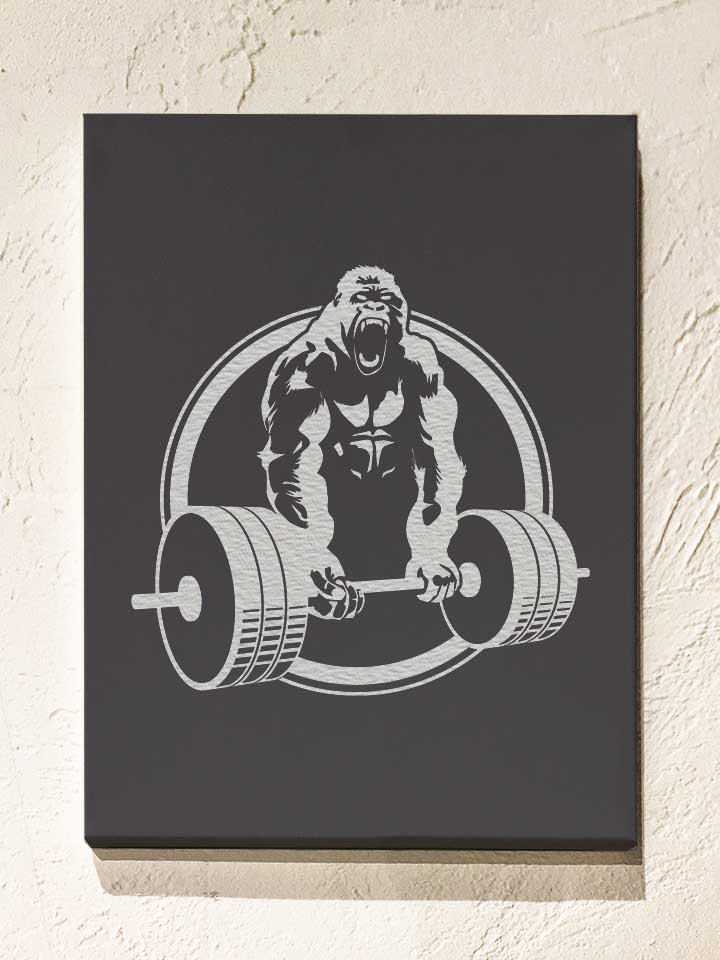 gorilla-lifting-fitness-leinwand dunkelgrau 1