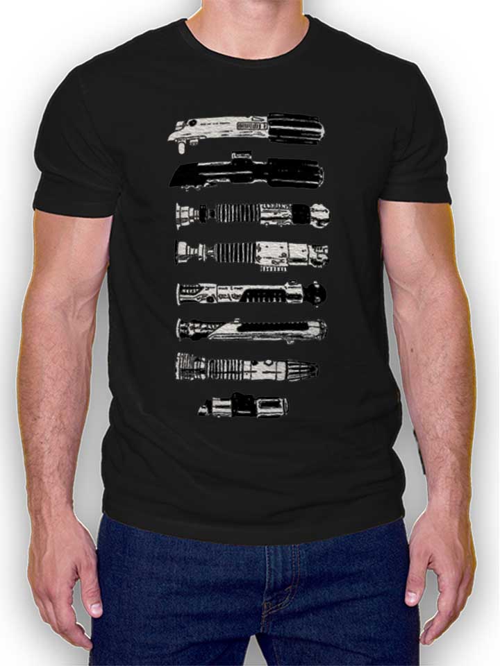 lightsaber-collection-t-shirt schwarz 1