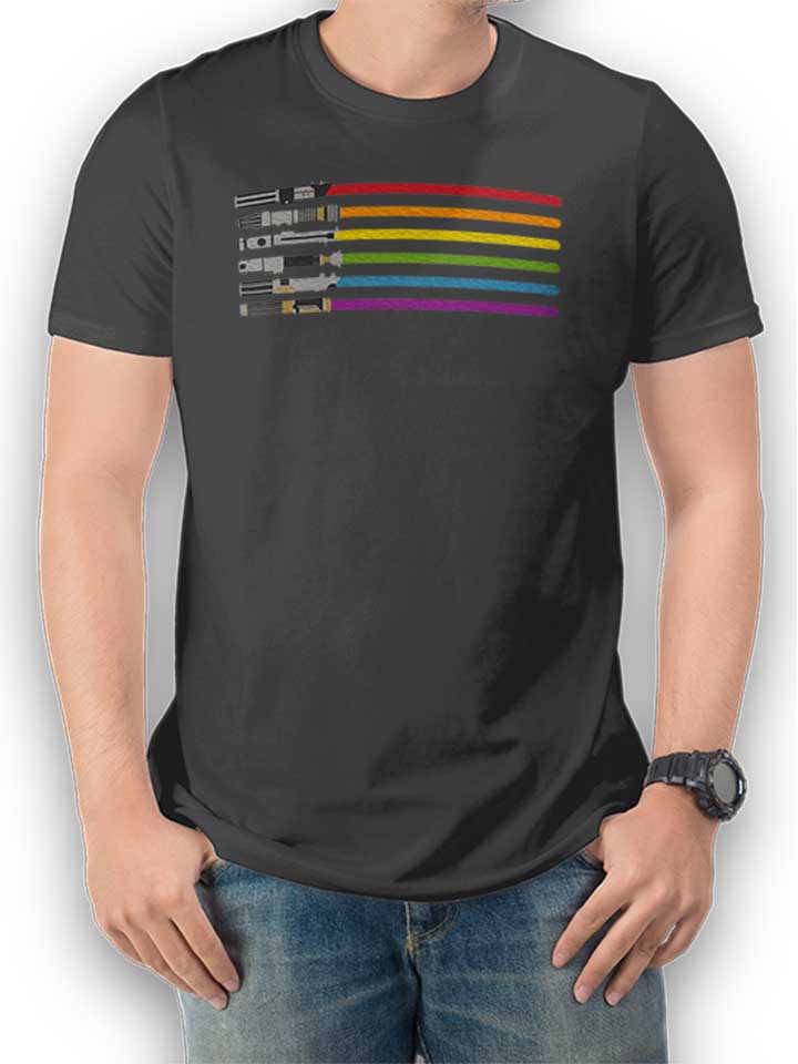 lightsaber-t-shirt dunkelgrau 1