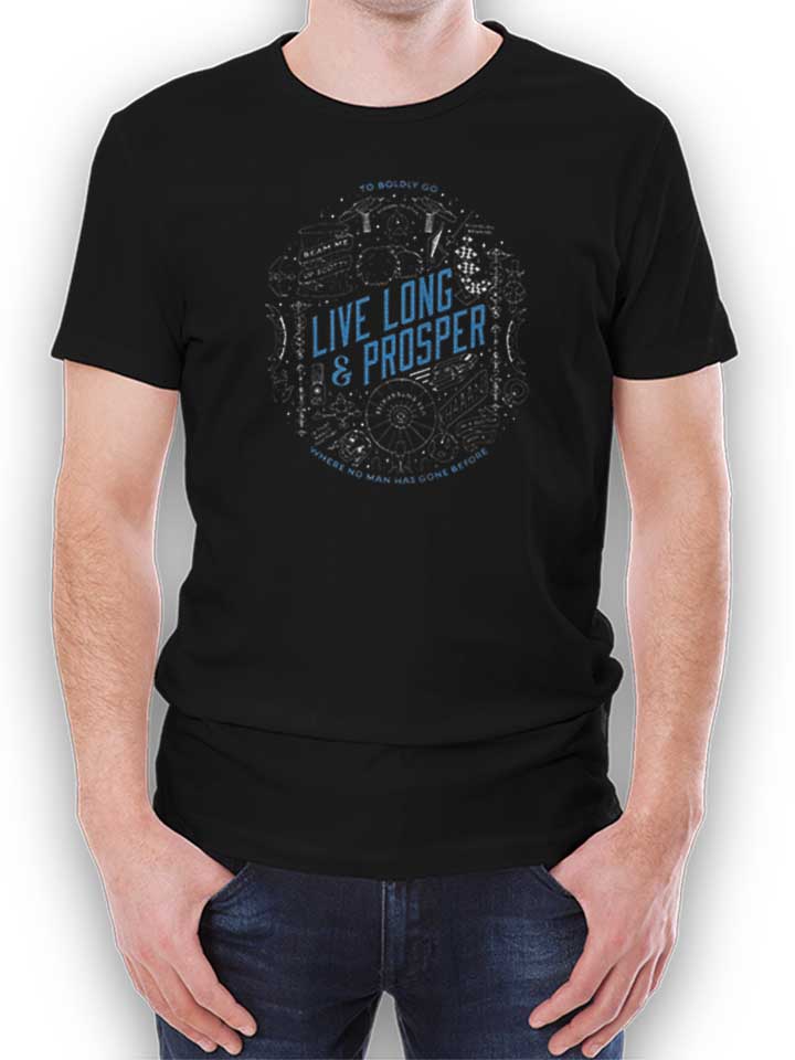 Live Long And Prosper 02 T-Shirt nero L