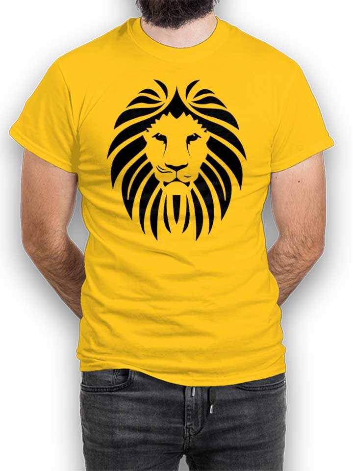 loewen-kopf-t-shirt gelb 1
