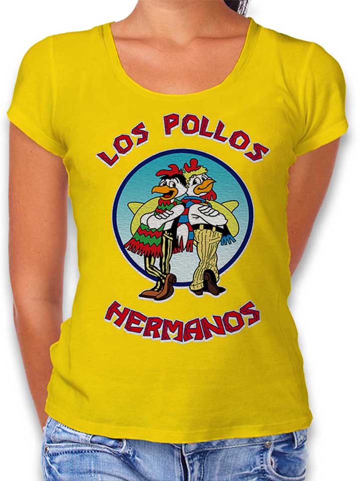 Los Pollos Hermanos T-Shirt Donna giallo L